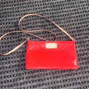 super cute red kate spade crossbody